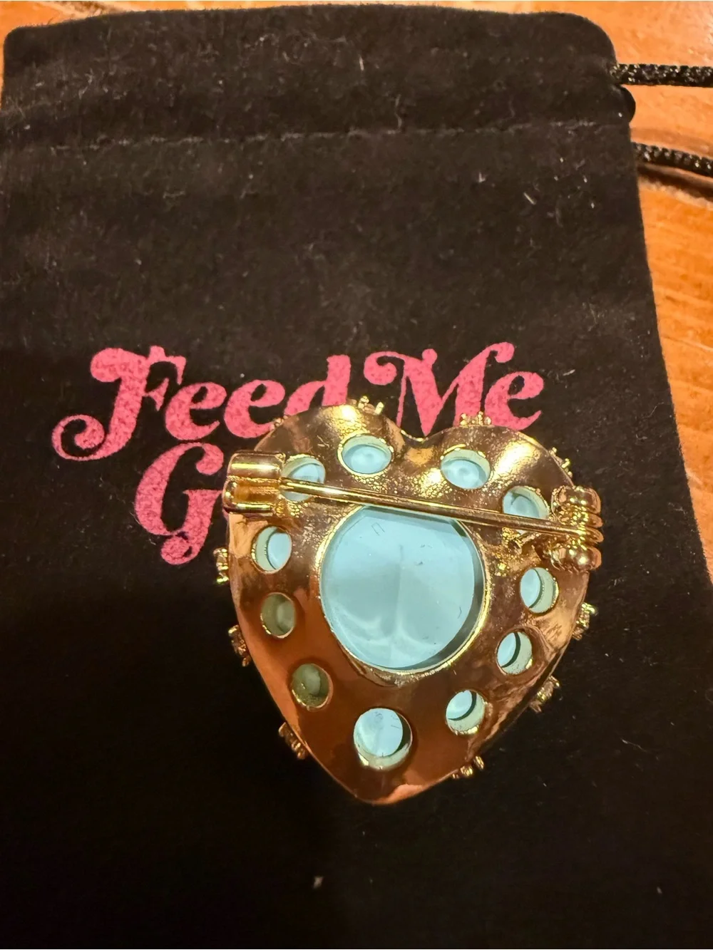 Feed Me Gems Blue Opal Brooch ! Gorgeous